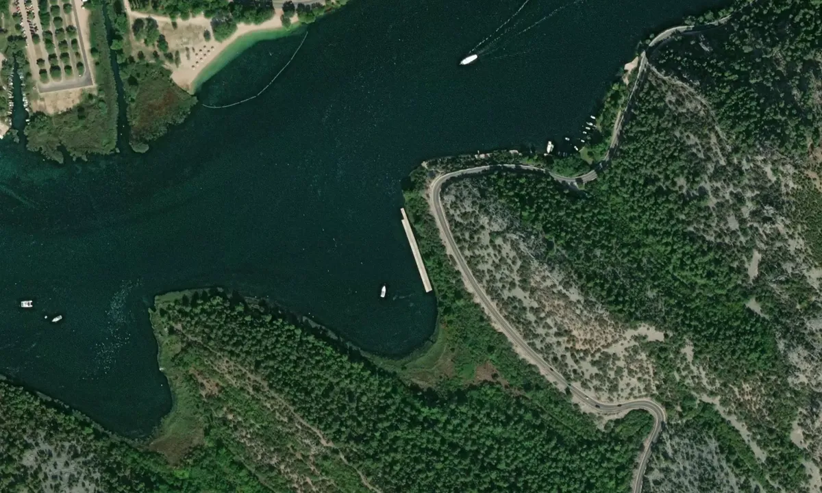 Flyfoto av Skradin Doc