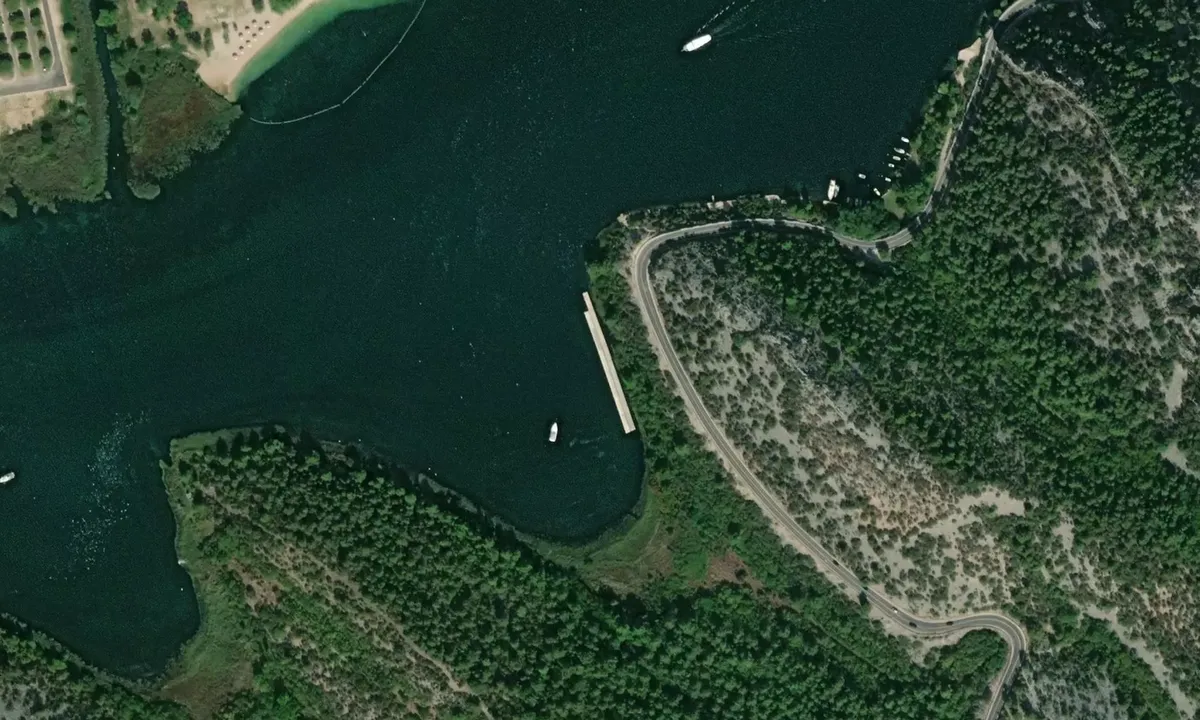 Satelite image of Skradin Doc