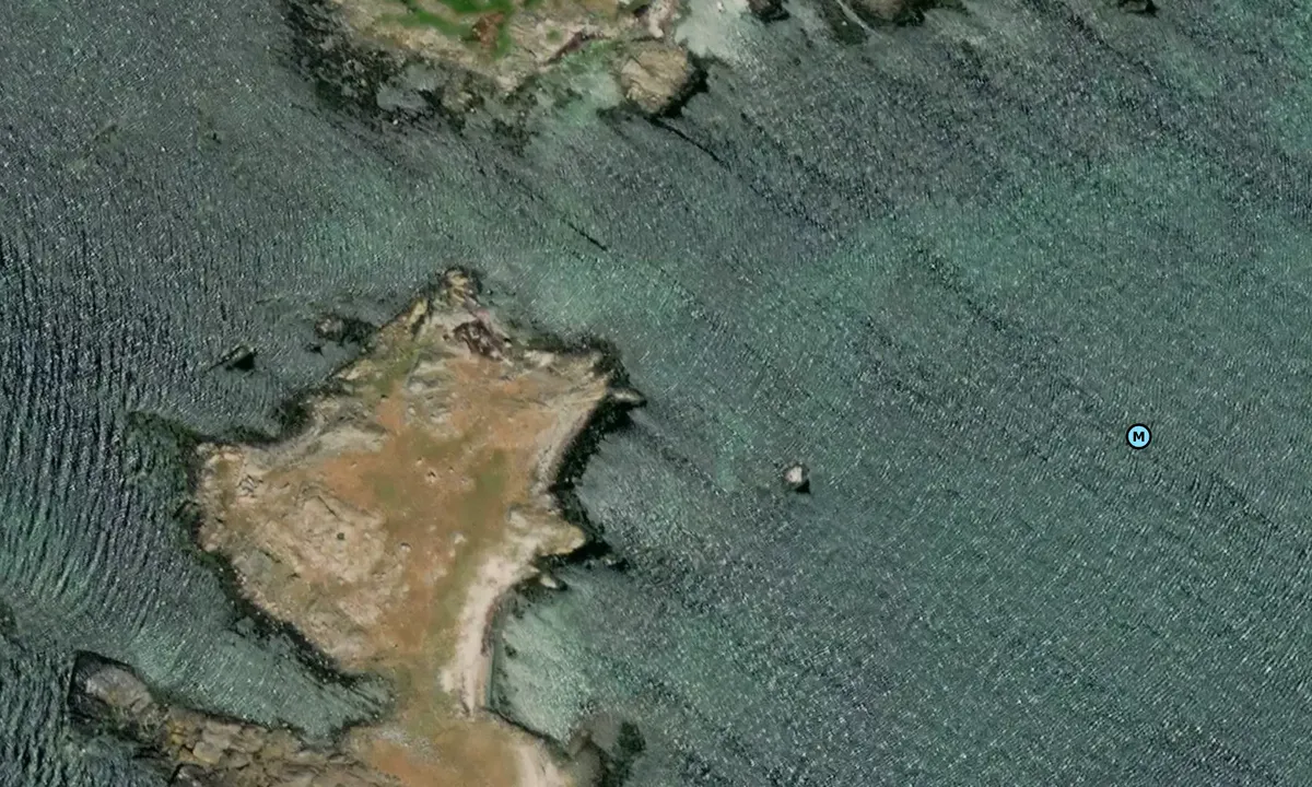 Satelite image of Skrivarklippan