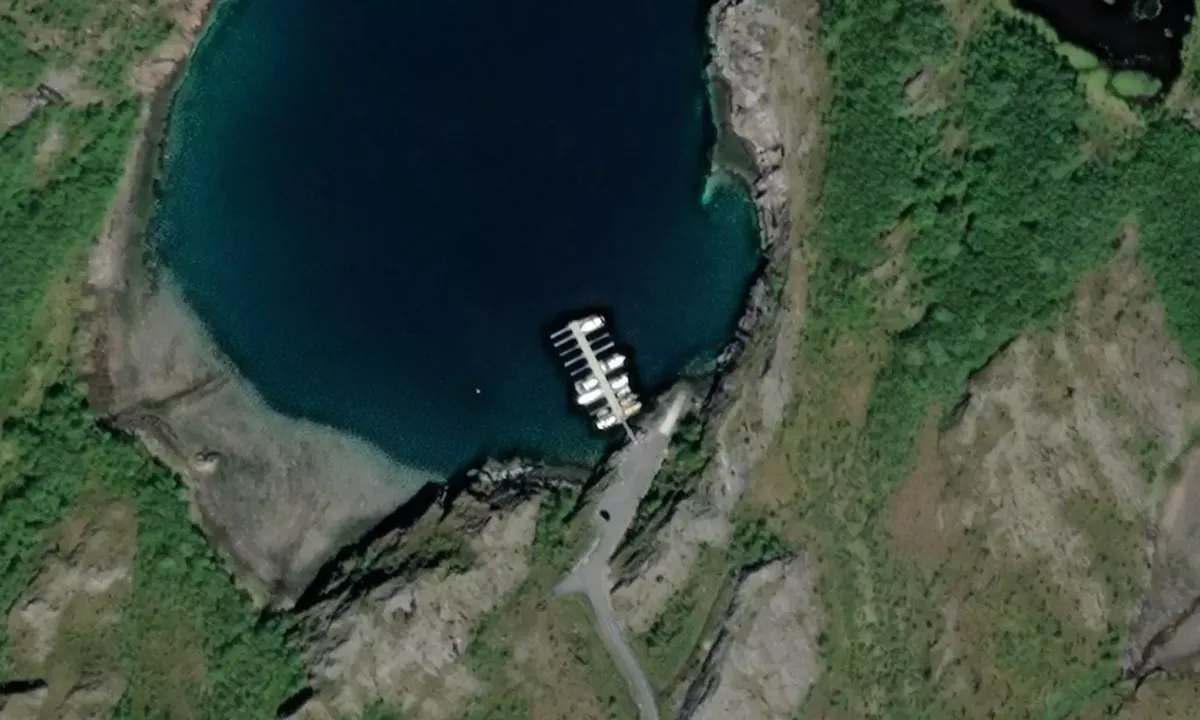 Satelite image of Skutvik brygge - Jektvik