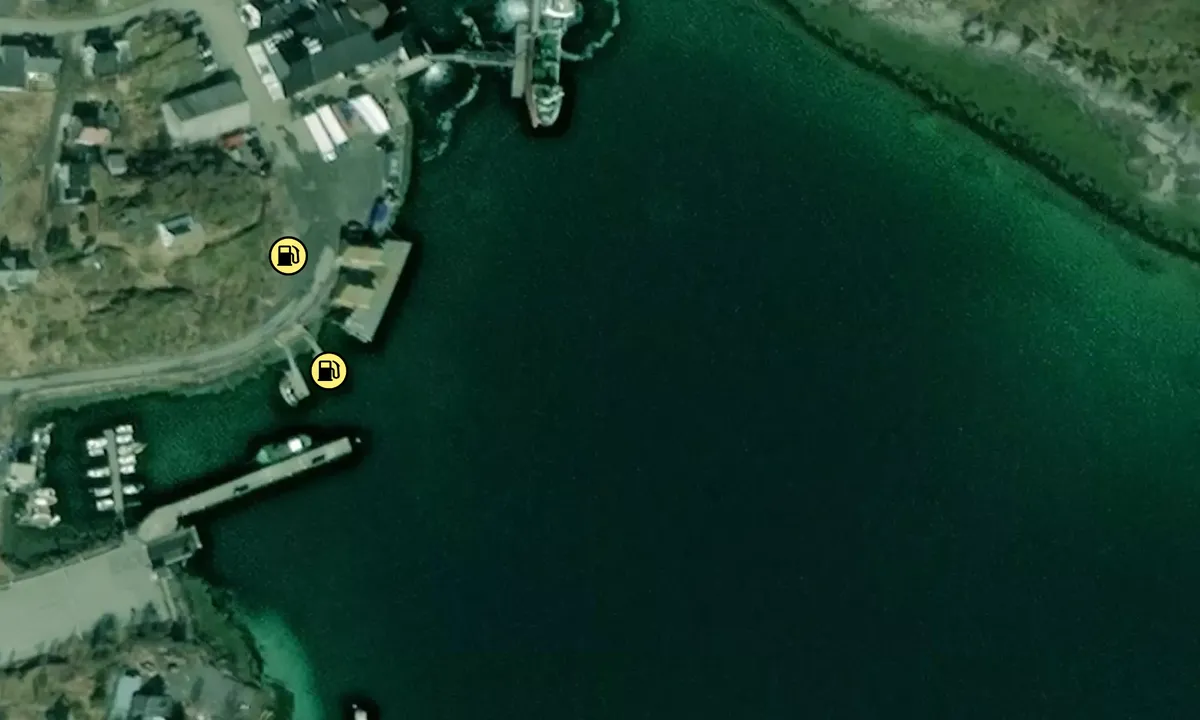 Satelite image of Skutvik Gjestehavn