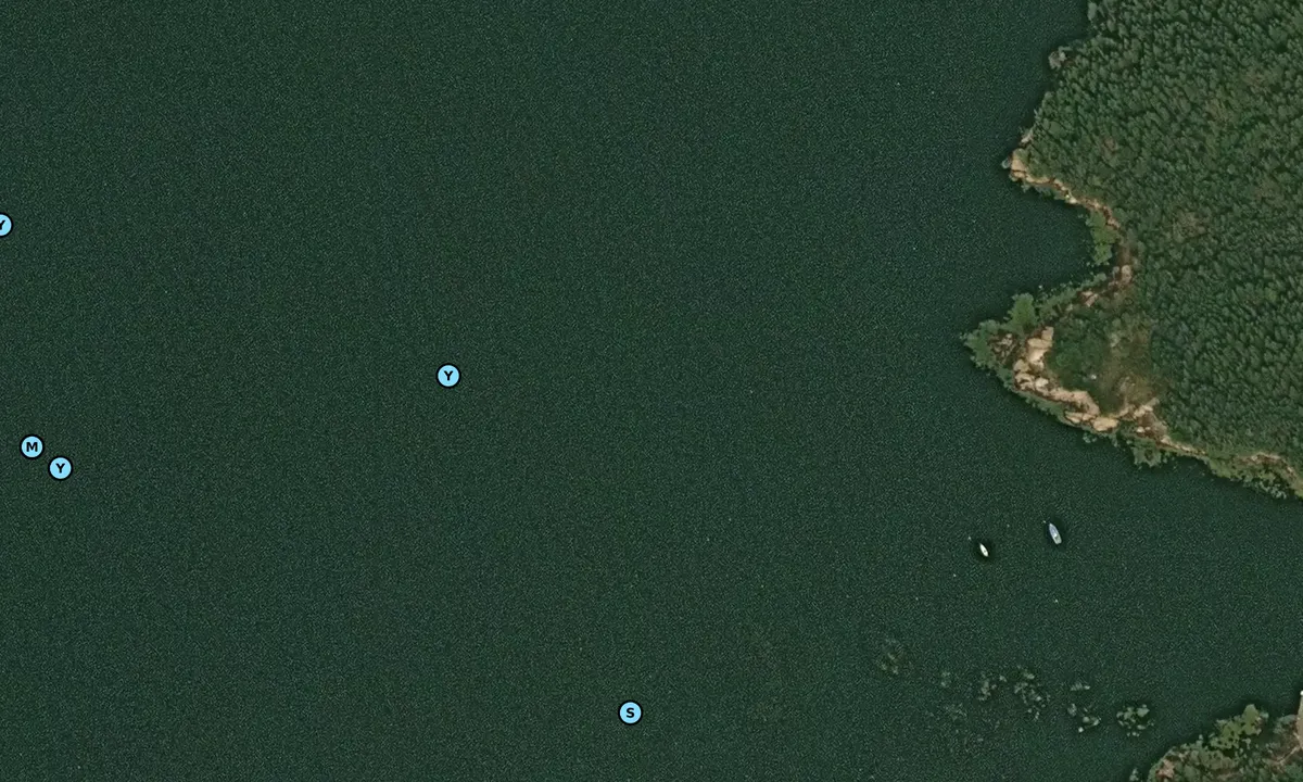 Satelite image of Slate Island, North Side.
