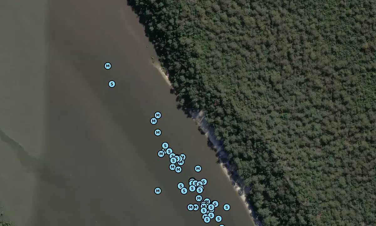 Satelite image of Slipping Sands