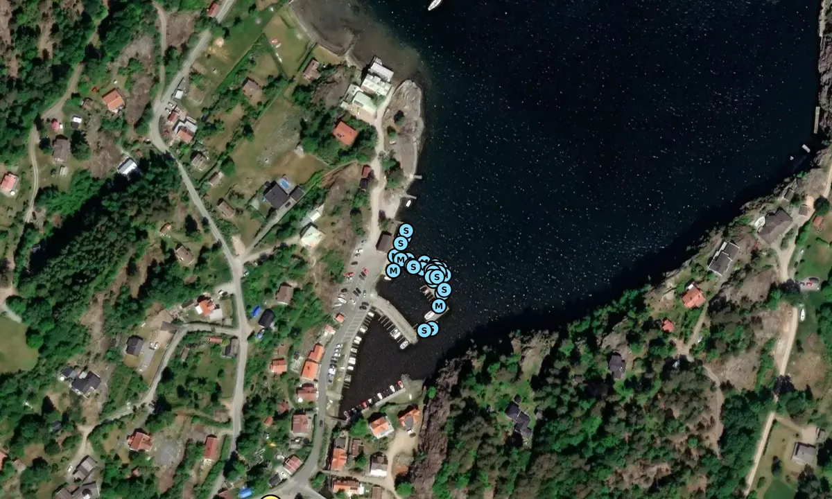 Satelite image of Slussen - Henån
