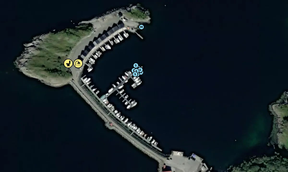 Satelite image of Smenessundet Småbåthavn - Kårvåg