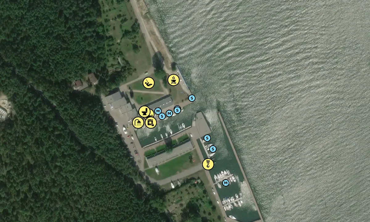 Satelite image of Smiltynė Yacht Club