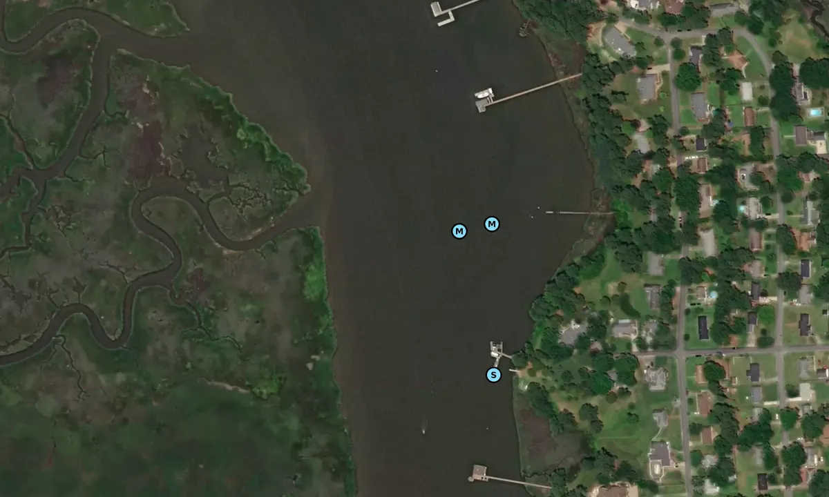 Satelite image of Smithfield, Pagan River