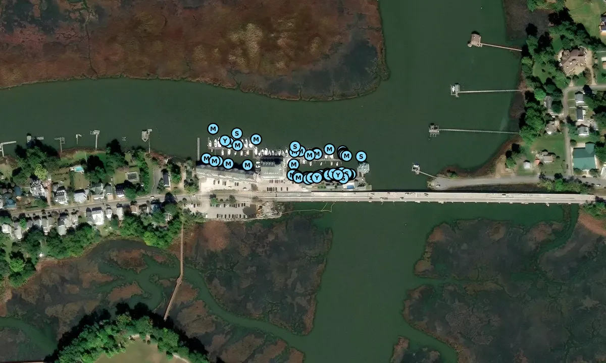 Satelite image of Smithfield Station Marina, Restaurant, & Hotel