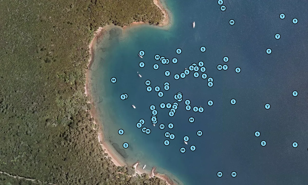 Satelite image of Smokehouse Bay