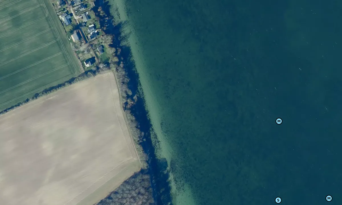 Satelite image of Smørmosen Thurø