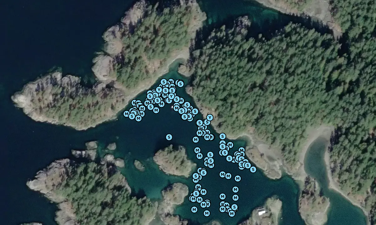 Satelite image of Smuggler Cove