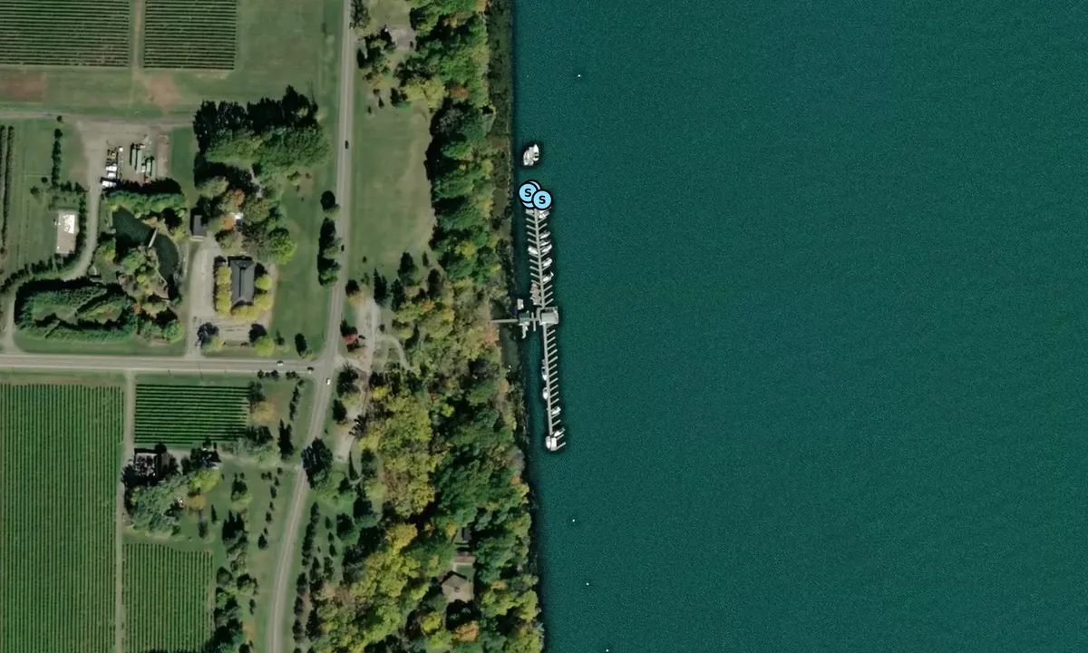 Satelite image of Smugglers Cove Boat Club