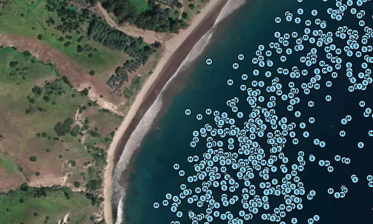 Satelite image of Smugglers Cove - Santa Barbara