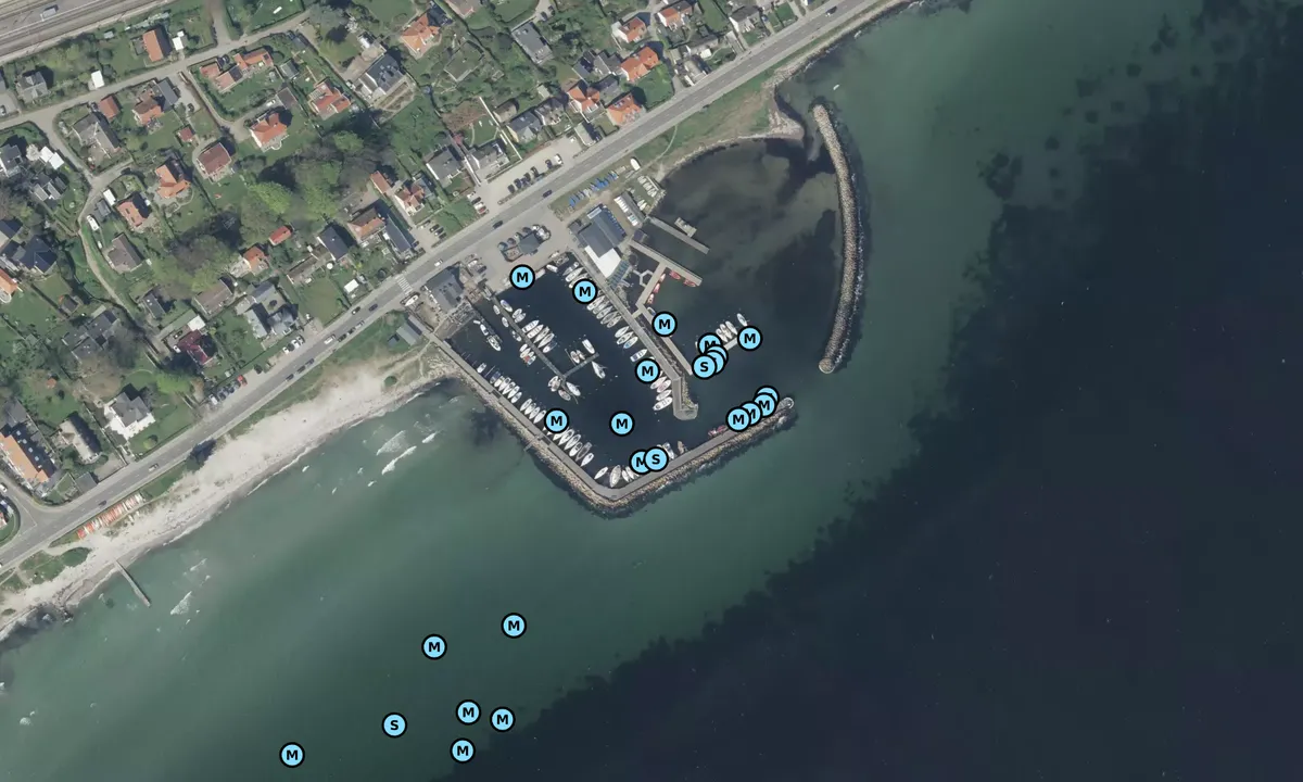 Satelite image of Snekkersten Havn