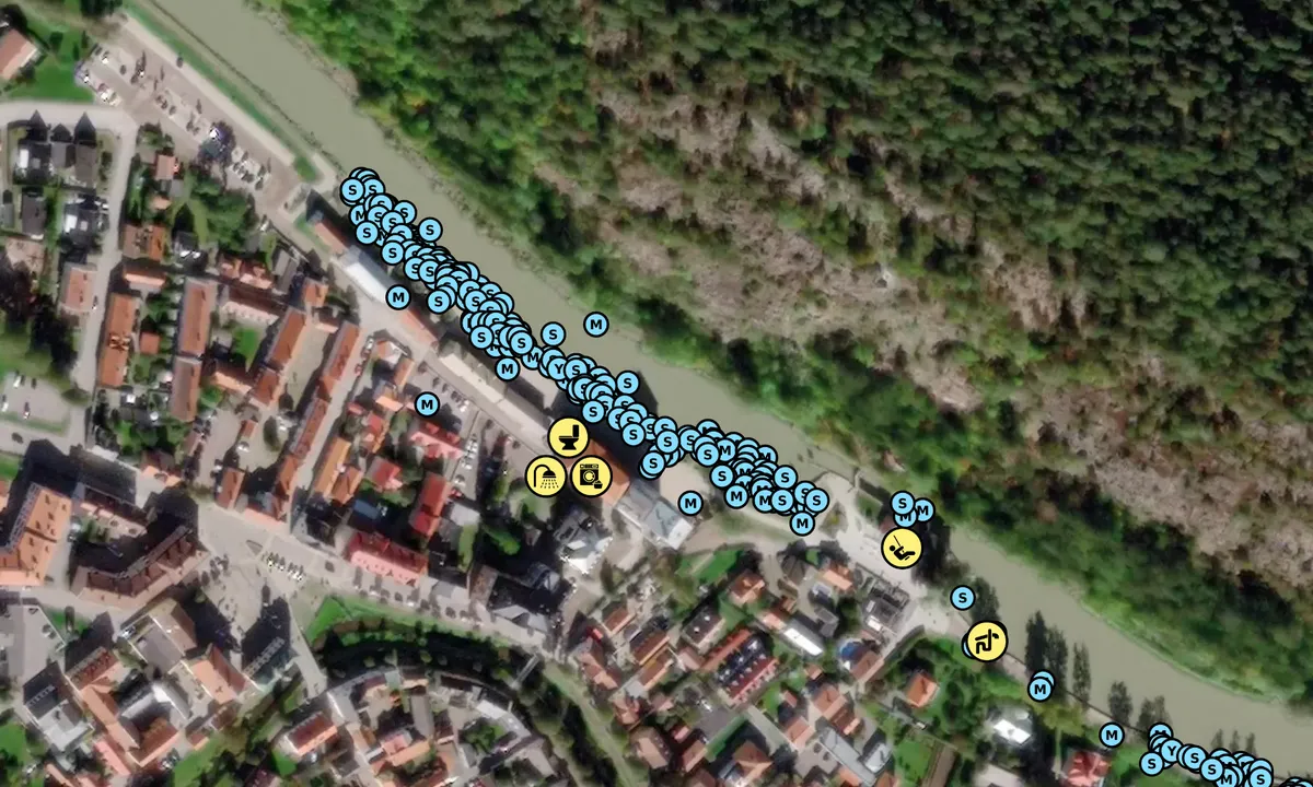 Satelite image of Söderköping - Kanalhamnen