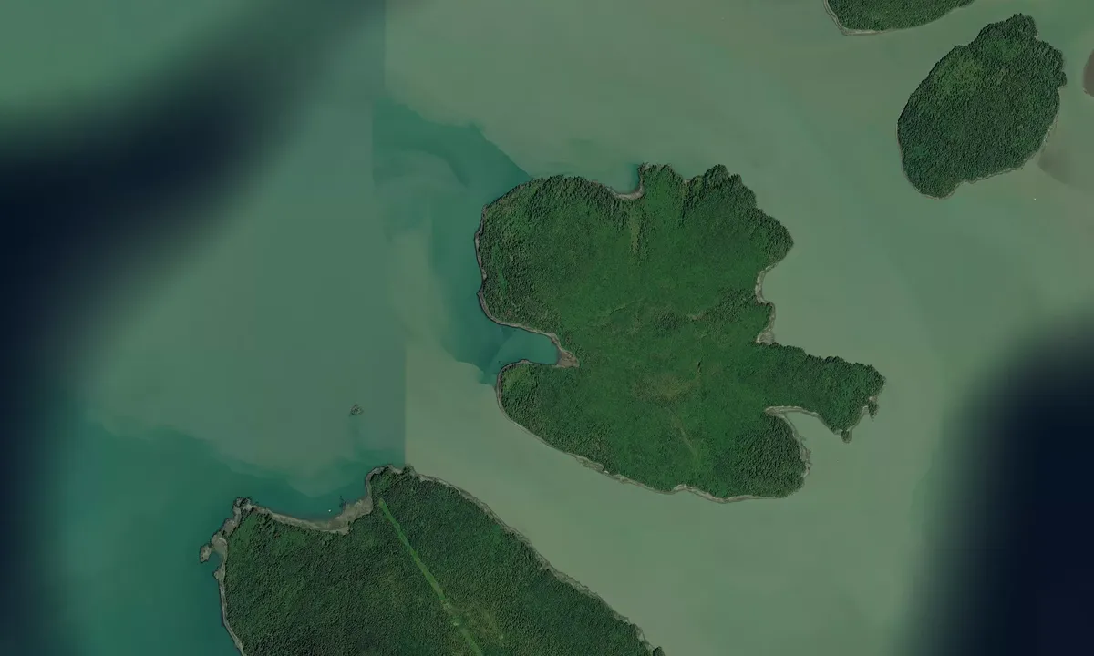 Flyfoto av Sokolof Island