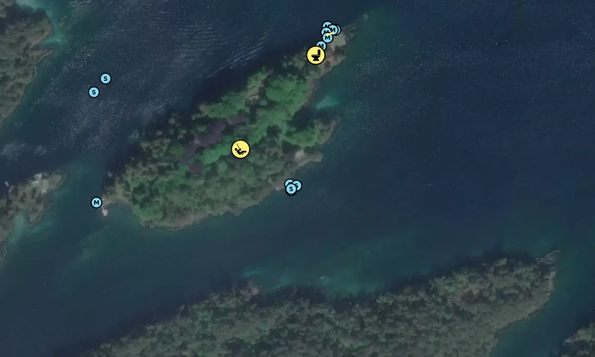 Satelite image of Solstråle øya