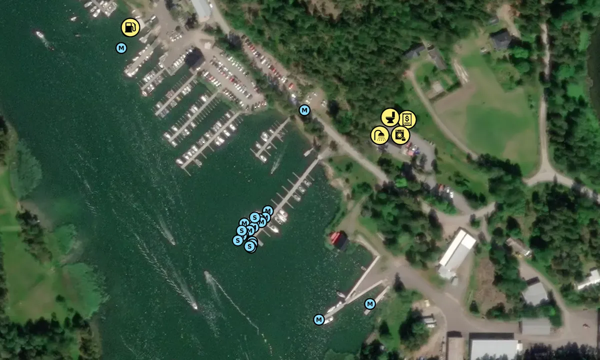 Satelite image of Sommarön vierasvenesatama