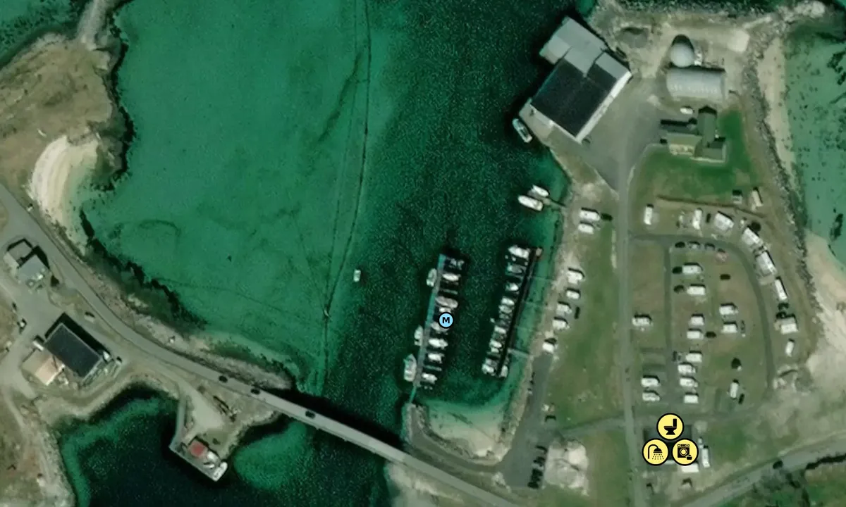 Satelite image of Sommarøy Nord - camping
