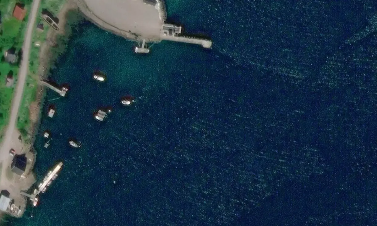 Satelite image of Sør Tverrfjord