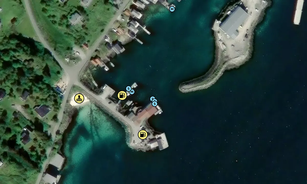 Satelite image of Sørarnøy - Nærbutikken