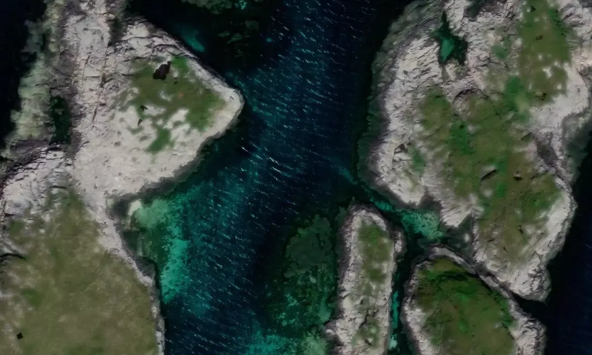 Satelite image of Sørøyan - Flatholmen