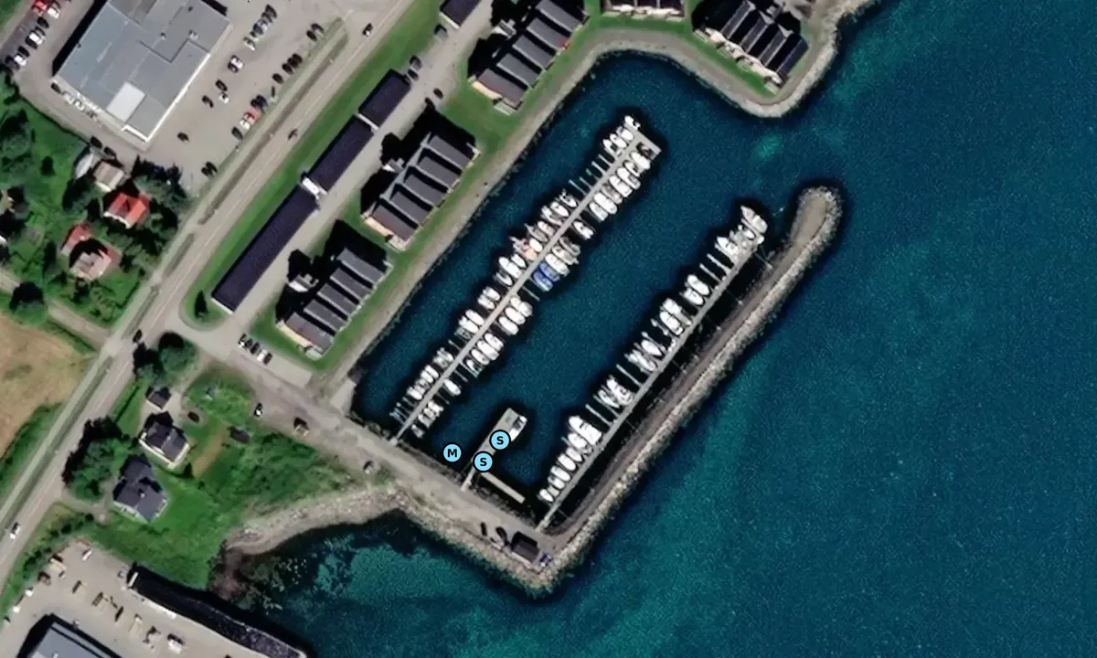 Satelite image of Sortland Småbåthavn