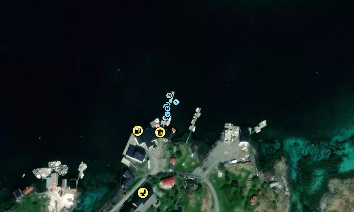 Satelite image of Sørvær - Helligvær