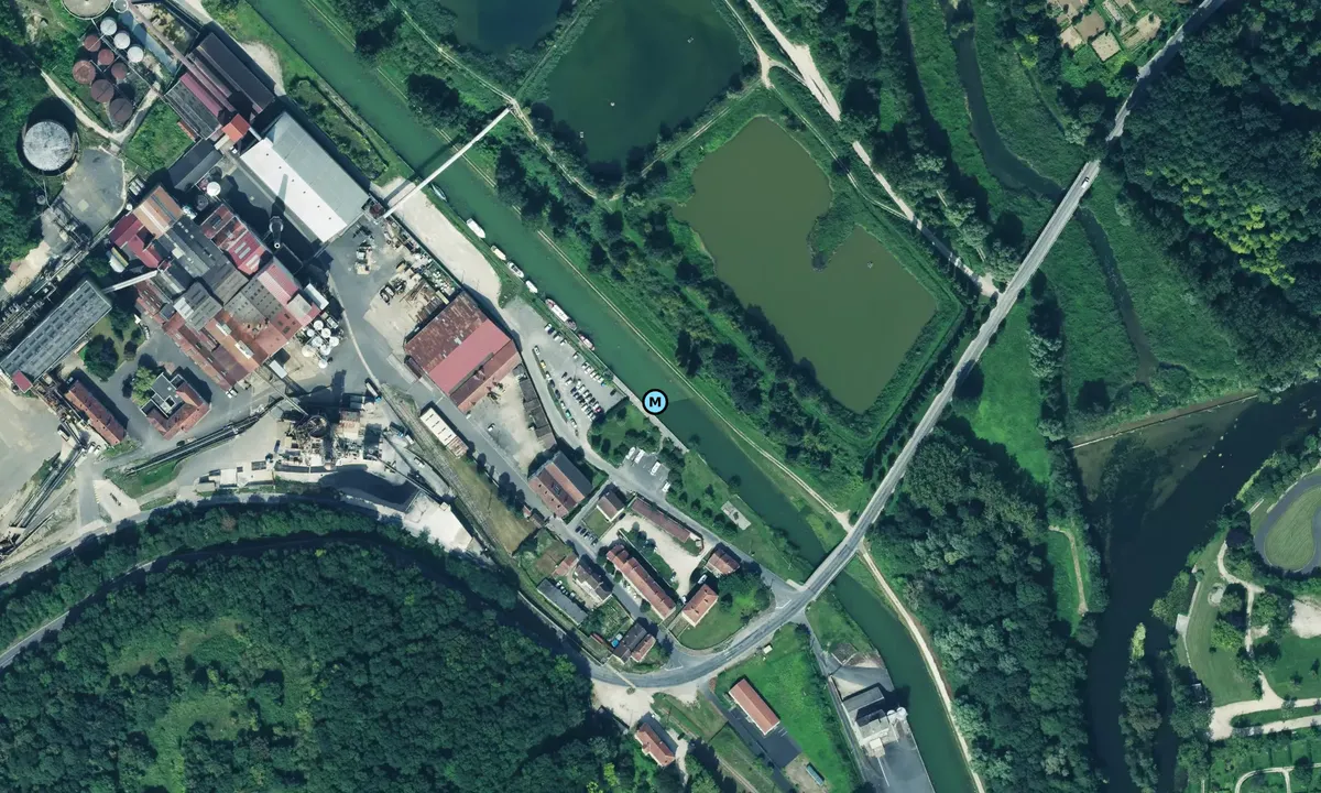 Satelite image of Souppes sur Loing