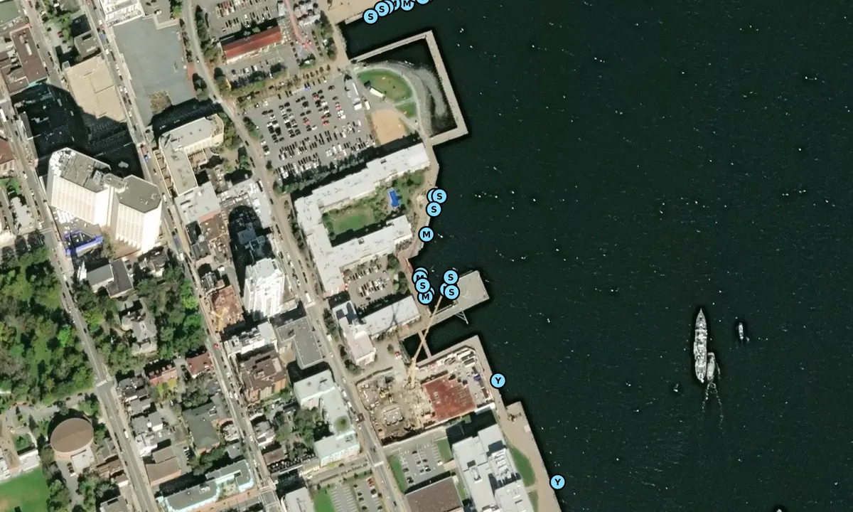 Satelite image of South Battery Marina