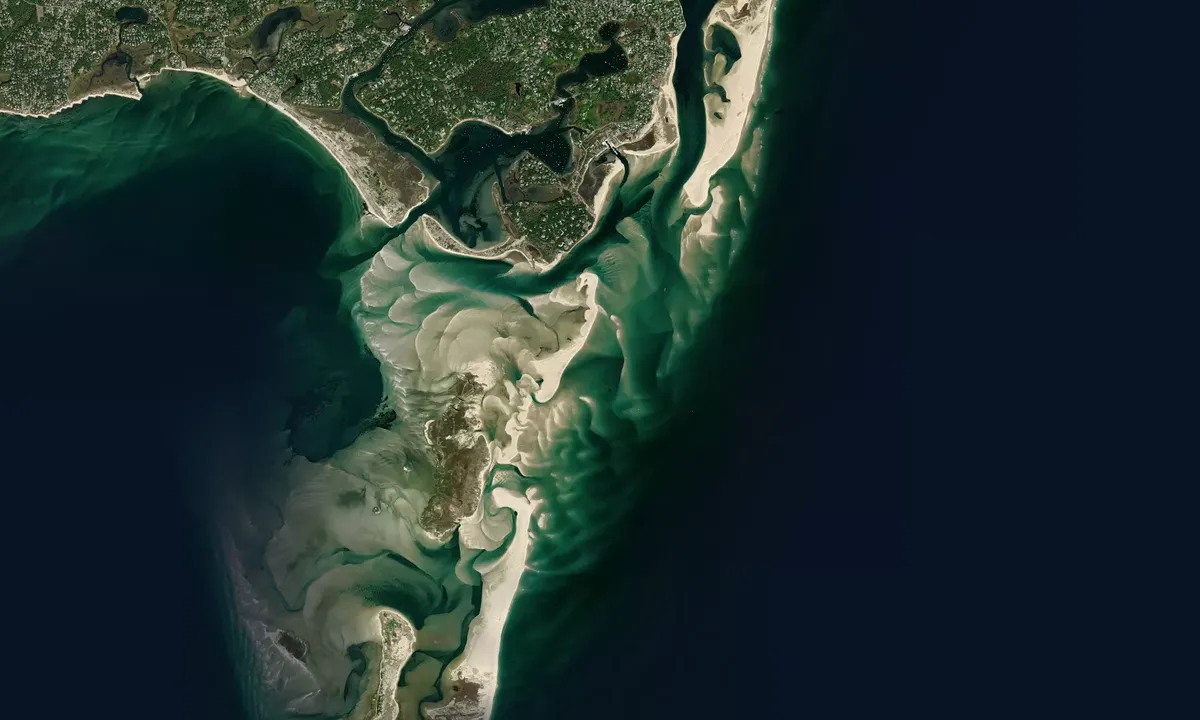 Flyfoto av South Beach - Chatham