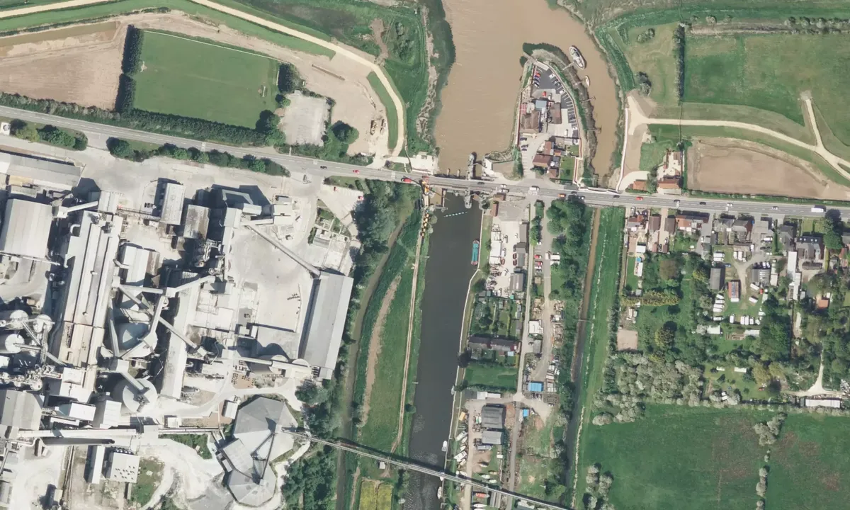 Satelite image of South Ferriby Marina
