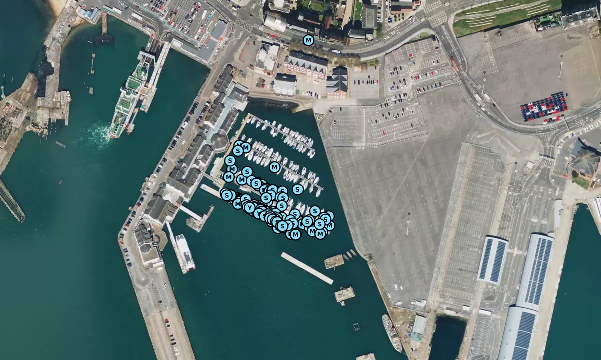 Satelite image of Southampton Town Quay Marina