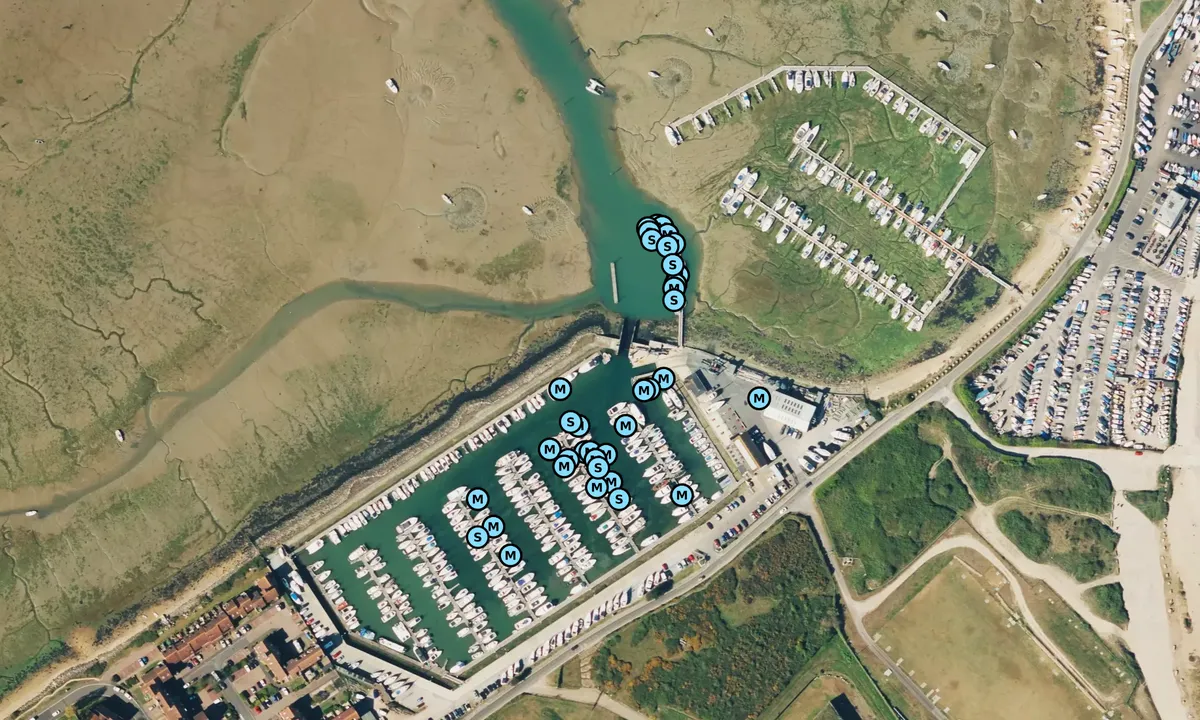 Satelite image of Southsea Marina - Portsmouth