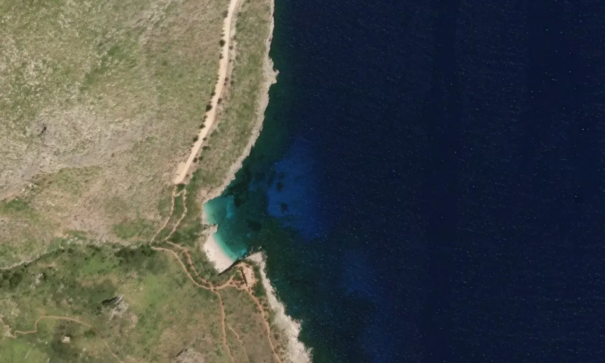 Flyfoto av Spiaggia dello Zingaro