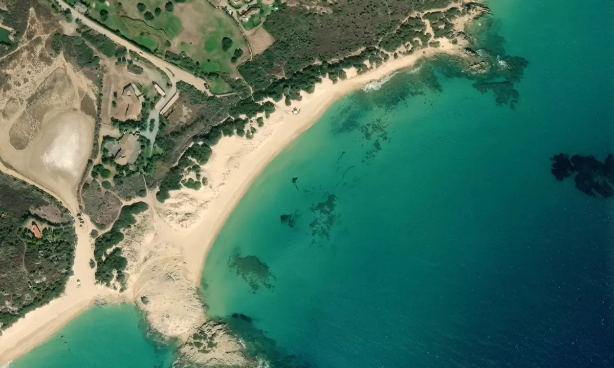 Satelite image of Spiaggia di Campana Dune
