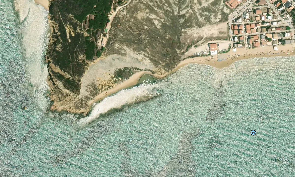 Satelite image of Spiaggia di Capo Rossello