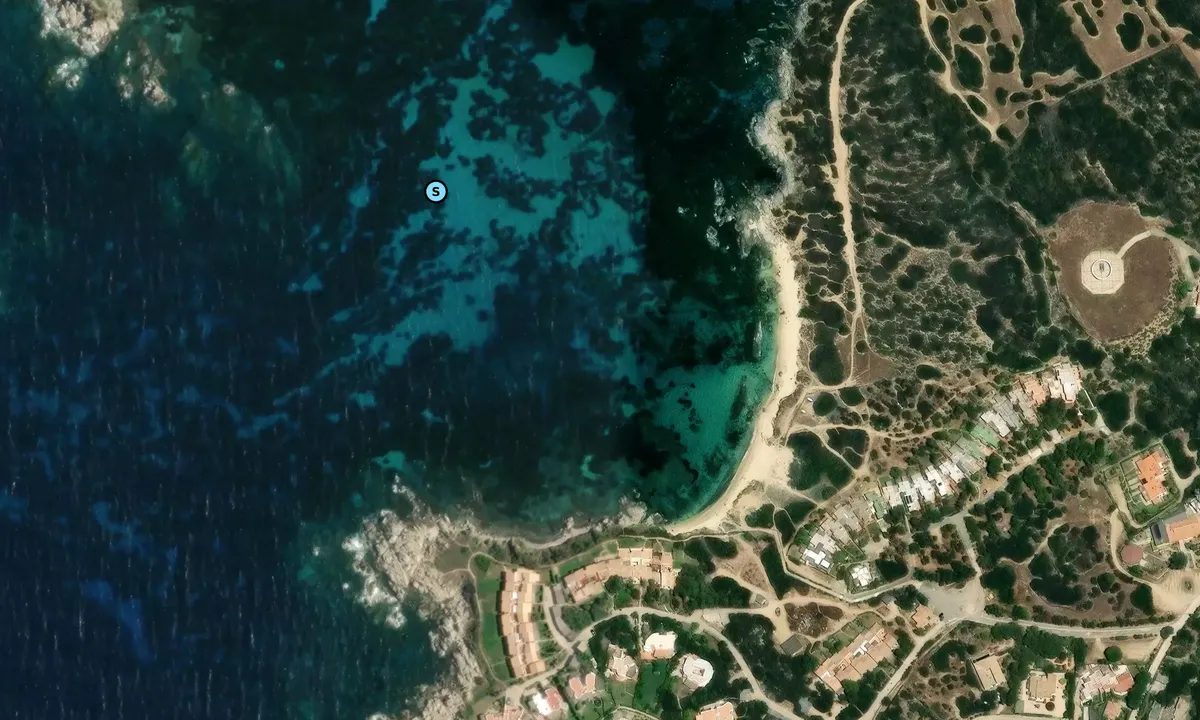 Satelite image of Spiaggia di Santo Stefano