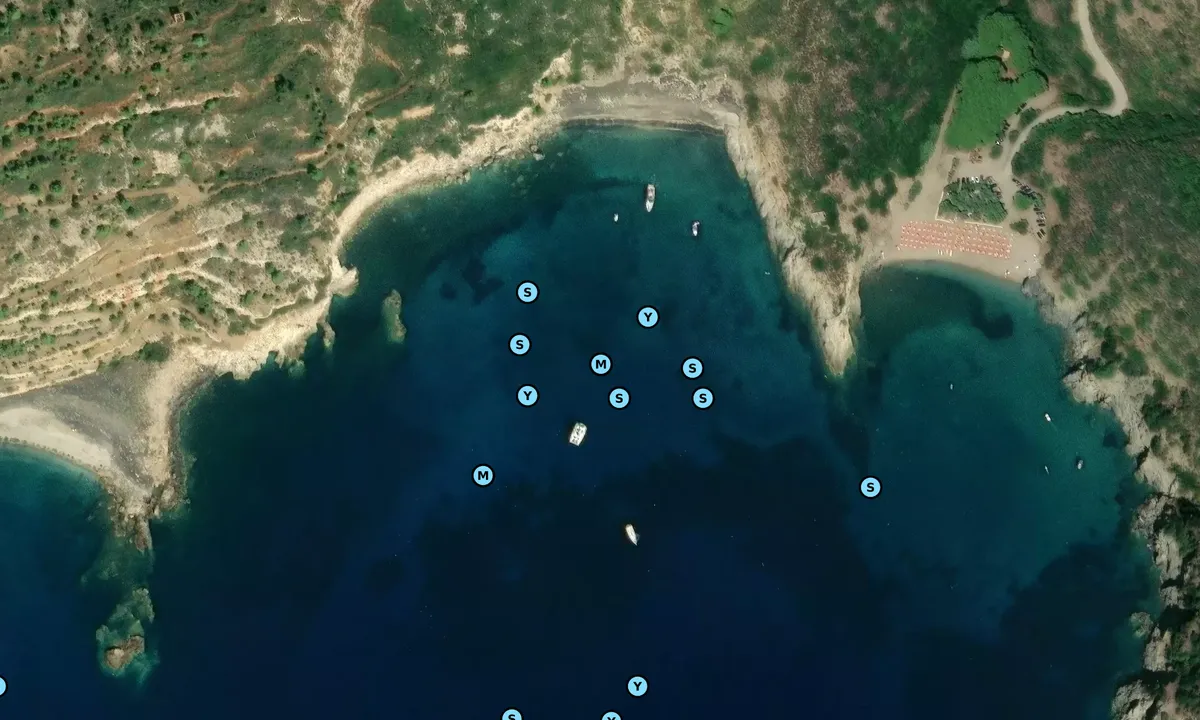 Satelite image of Spiaggia di Vetrangoli