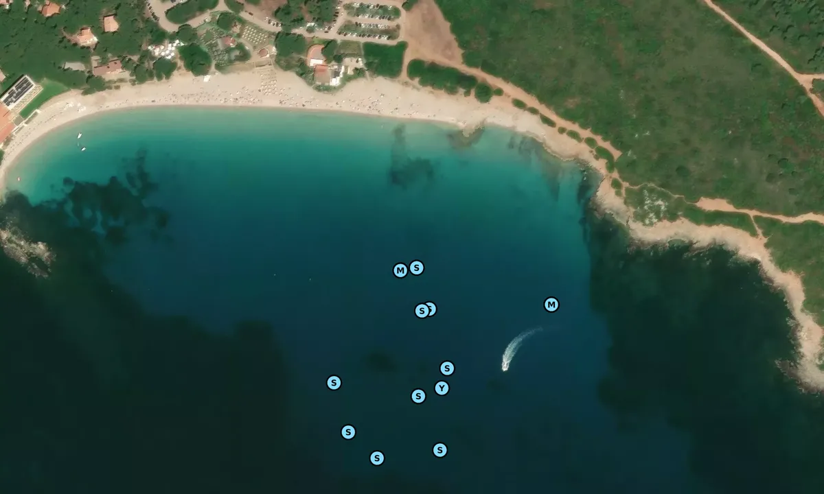 Satelite image of Spiaggia Le Bombarde