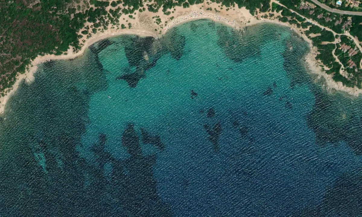 Satelite image of Spiaggia Porto Sa Ruxi