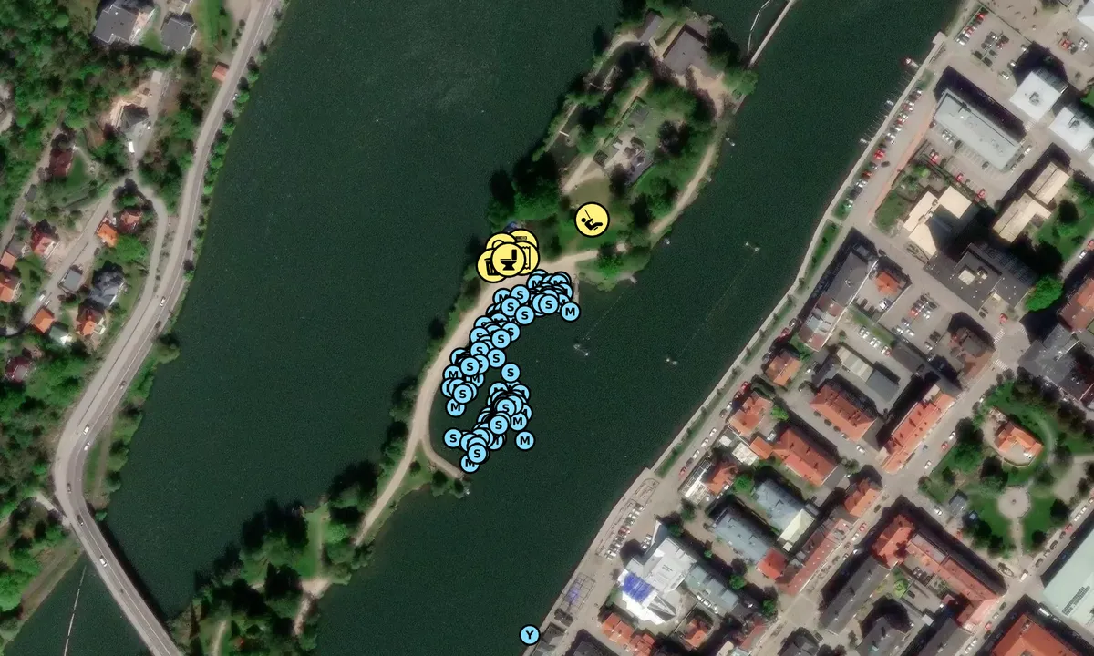 Satelite image of Spikön Gästhavn