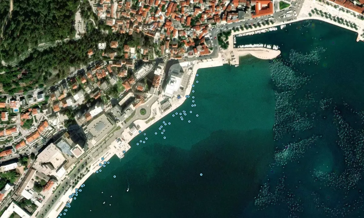 Flyfoto av Split West Harbour