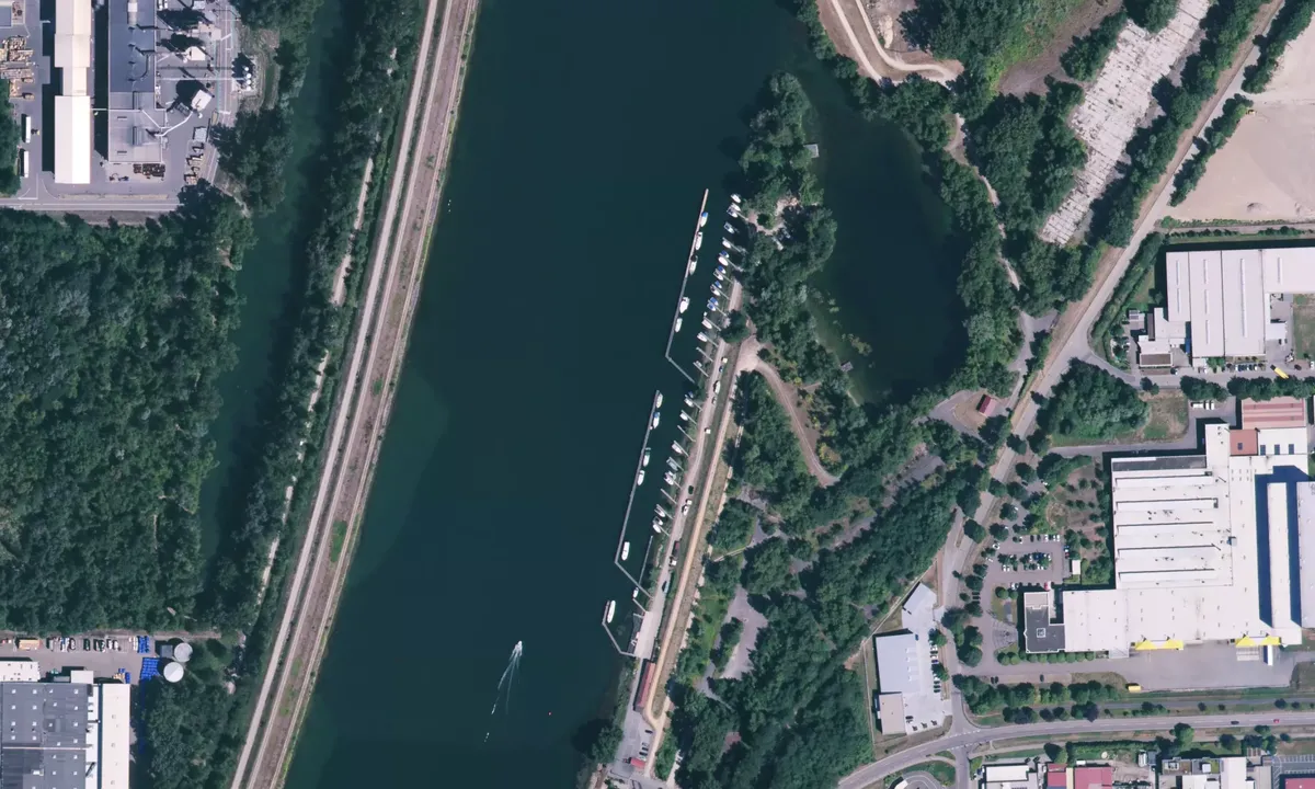 Flyfoto av Sport Harbor Community Breisach eV