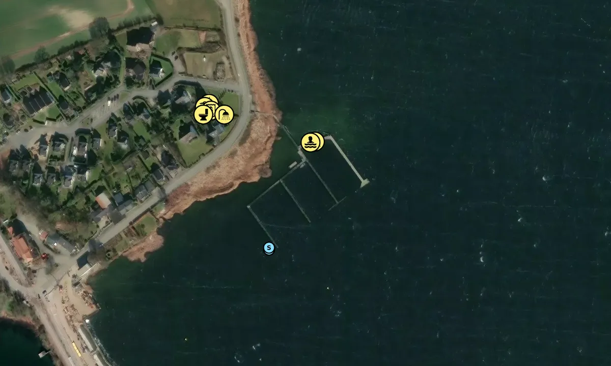 Satelite image of Sportboothafen Lindaunis