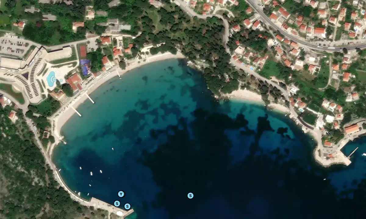 Satelite image of Srebreno