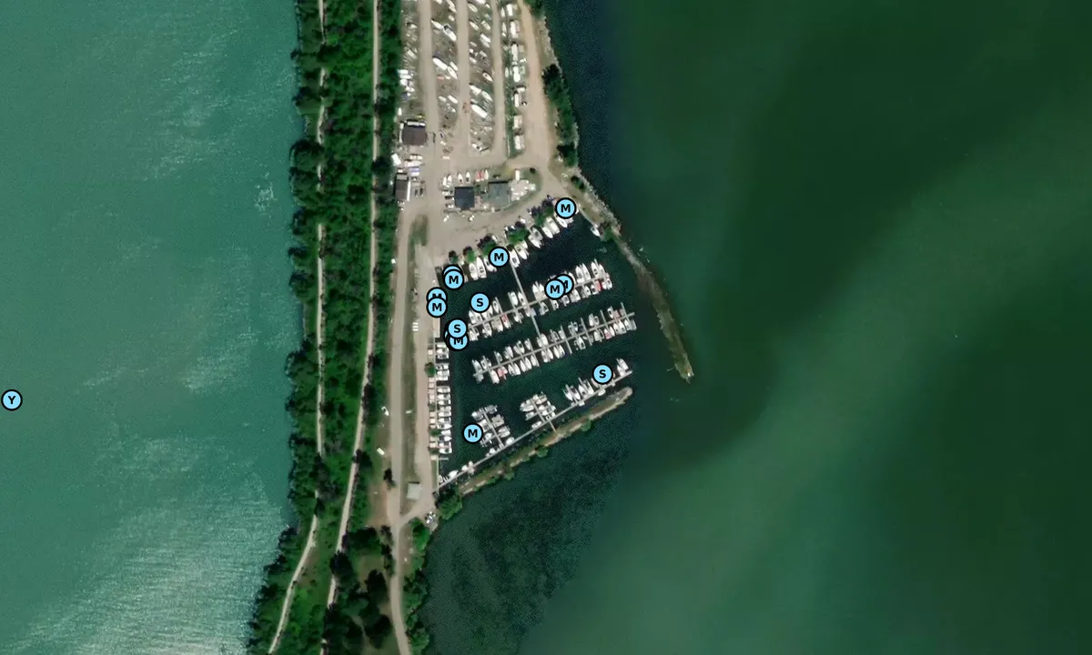 Satelite image of St.Catharines Marina/Port Weller