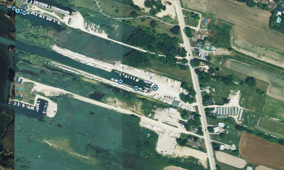 Satelite image of St Clair Marine