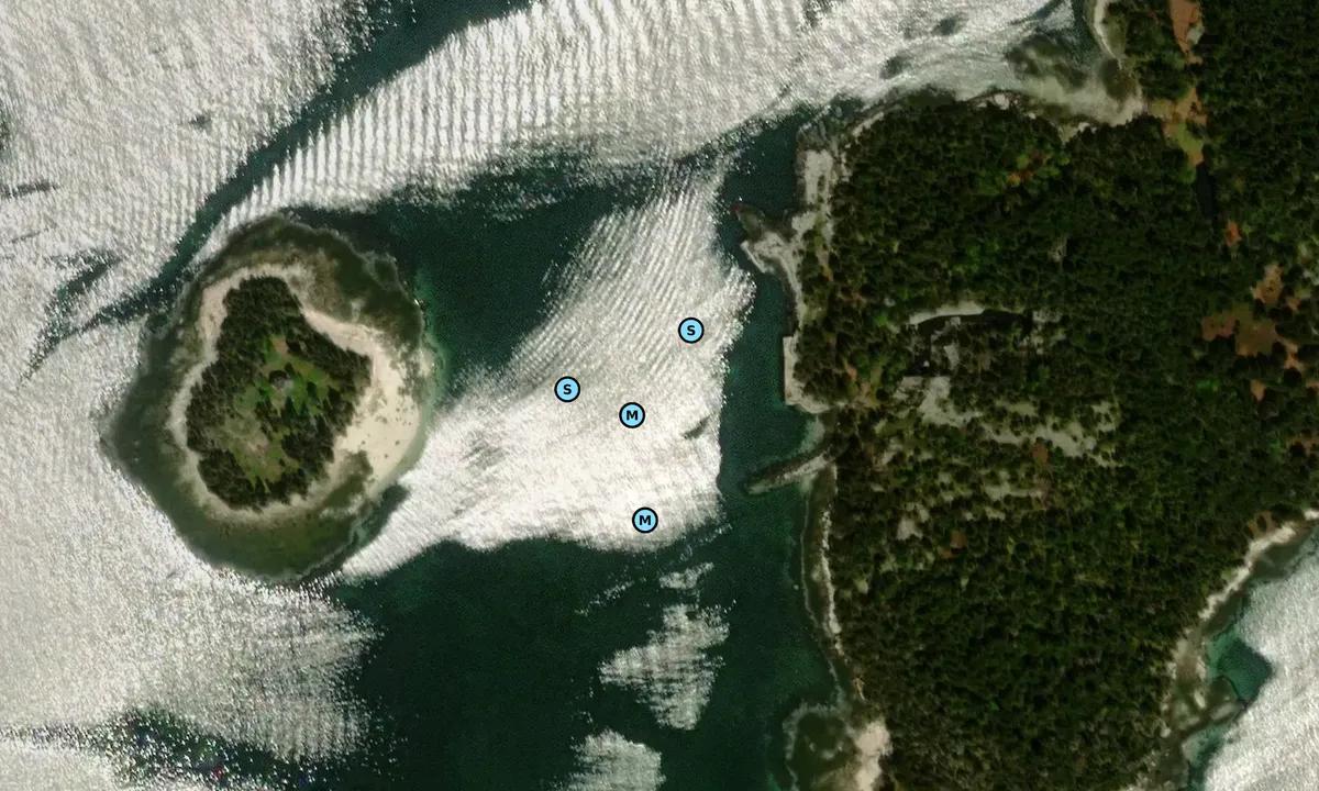 Satelite image of St Helena Island