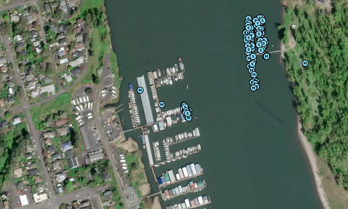 Satelite image of St Helens Marina